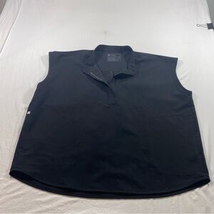 FIGS Rafaela Scrubs Black Technical Collection Shirt XXL Sleeveless Oversized